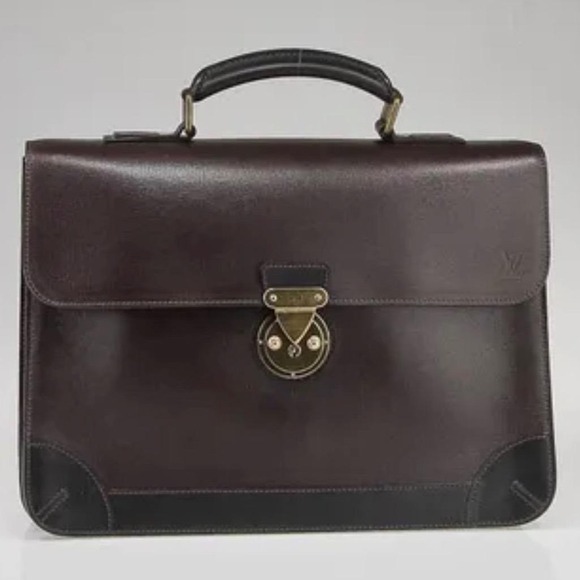 Louis Vuitton Other - Rare Find! Louis Vuitton Vtg Angara Briefcase Moka Brown Epi Leather RI0038 Bag